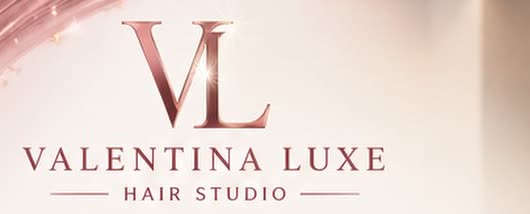 Logotipo original de Valentina Luxe en oro rosa